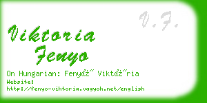 viktoria fenyo business card